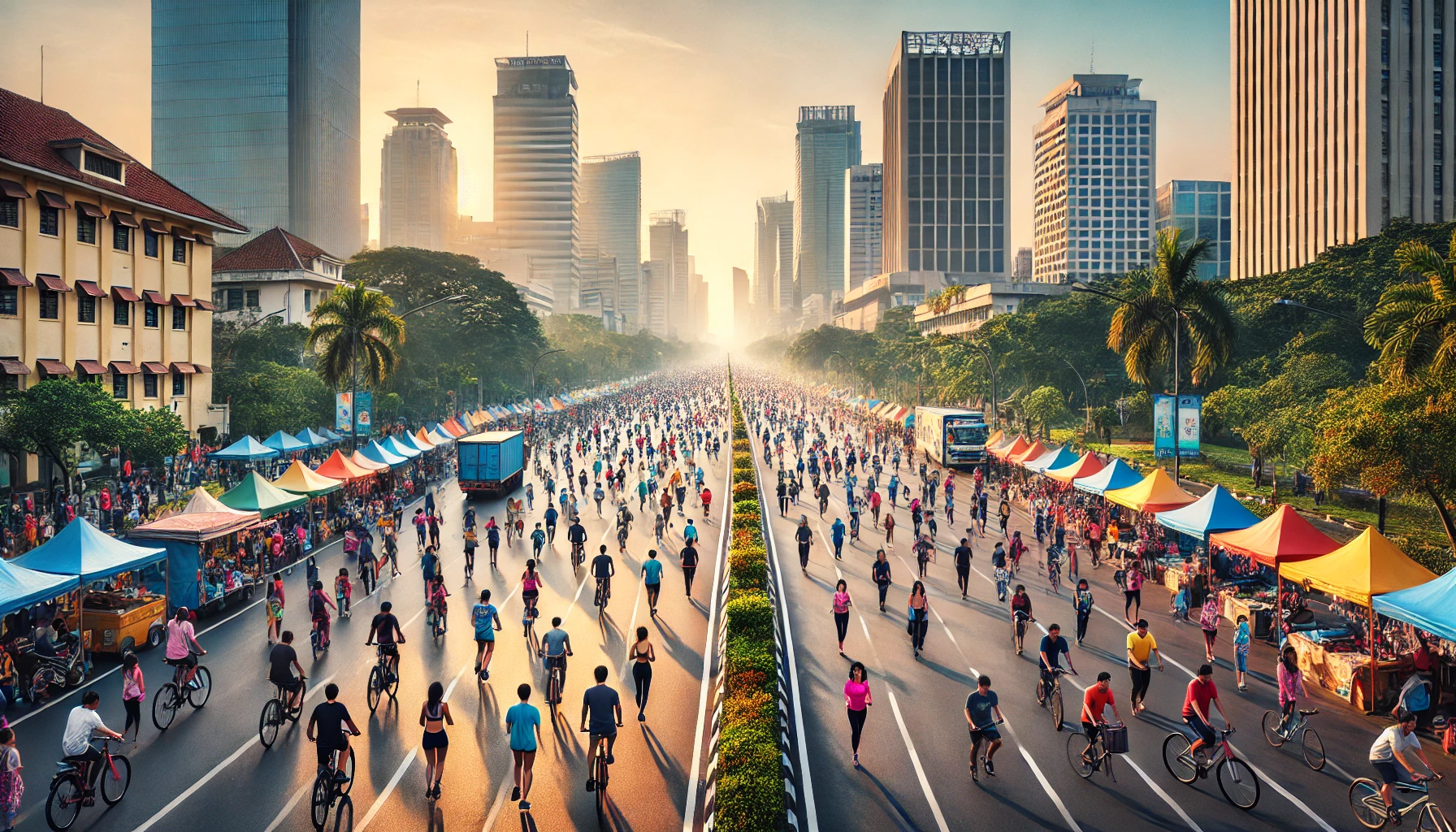 Event Car Free Day Minggu Jadi Magnet Warga Kota Ruang Publik Sehat Gratis dan Penuh Aktivitas