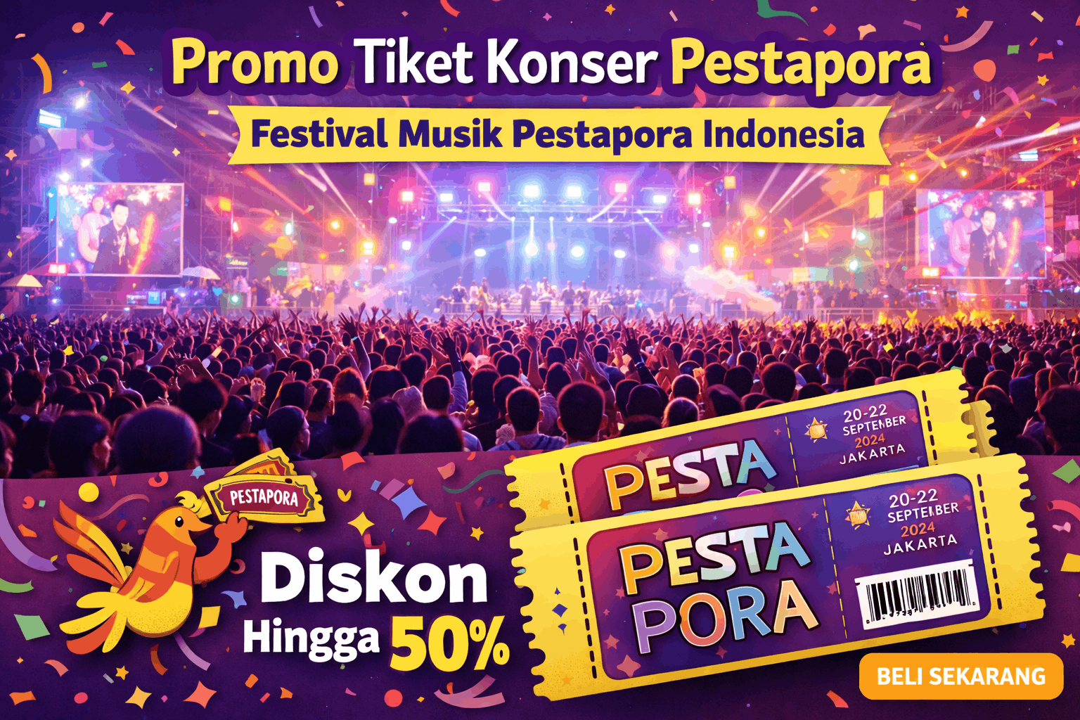 Promo Tiket Konser Pestapora Terbaru Cara Beli Dan Harga Tiket Festival Musik
