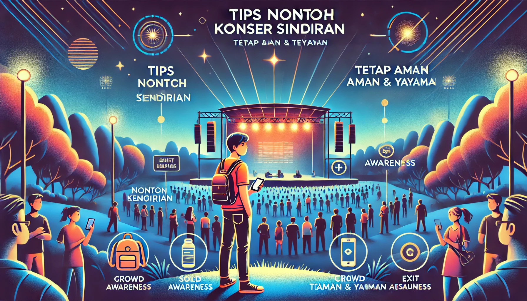 Tips Nonton Konser Sendirian Aman Nyaman dan Tetap Seru Tanpa Takut